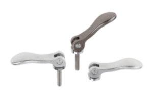 Excentrické páky z nerezové oceli s vnitřním závitem a vnějším závitem, tlačnou podložkou a šroubem s úchytem z nerezové oceli - inch Excentrické páky z nerezové oceli s vnitřním závitem a vnějším závitem, tlačnou podložkou a šroubem s úchytem z nerezové oceli - inch