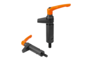 Hook clamp  with collar and clamping lever with clamping force intensifier