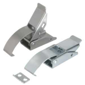 Latches with spring clip