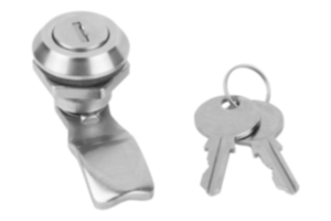 Quarter-turn locks lockable, stainless steel