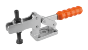 Toggle clamps horizontal  heavy-duty with adjustable clamping spindle