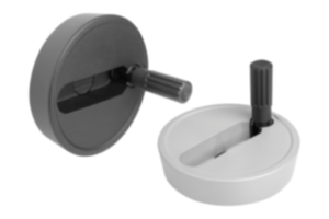 Diskovitá ovládací kola z hliníku s válcovým sklopným úchytem Diskovitá ovládací kola z hliníku s válcovým sklopným úchytem