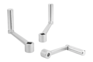 Crank handles stainless steel  with revolving grip