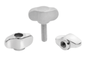 Křídlové ovládací matice "Miniwing" z nerezové oceli Křídlové ovládací matice "Miniwing" z nerezové oceli