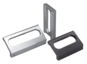 Ledge handles, aluminium 