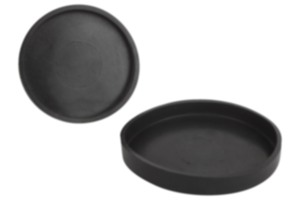 Protective rubber caps  for shallow pot magnets