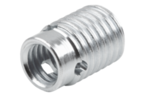 Threaded insert, steel, self-tapping type B