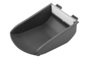 Clip-in shell bins, plastic,  for profile slots type I and type B and mounting profiles