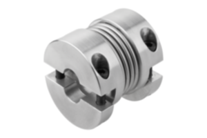 Metal bellows couplings, short type  with removeable clamp hubs