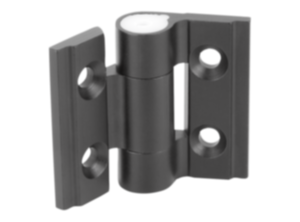 Hinge  aluminium, with adjustable friction