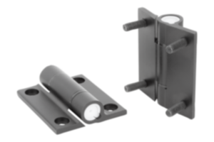 Hinges aluminium, with adjustable friction