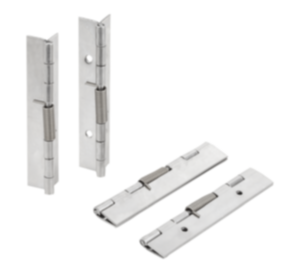 Spring hinges steel, stainless steel or aluminium, 120 mm