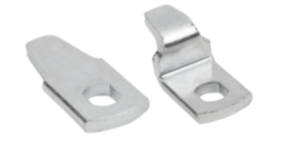 Tongues for compression latch with adjustable tongue gap, steel