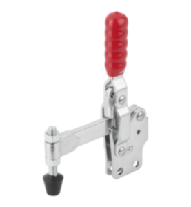 Toggle clamps vertical  with straight foot and full holding arm