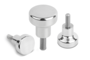 Mushroom knobs external thread with high head  for Hygienic USIT® sealing and shim washer Freudenberg Process Seals