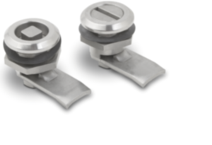 Quarter-turn locks, stainless steel