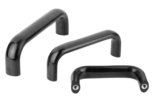 Pull handles, oval plastic