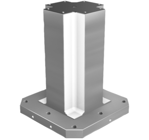 Clamping towers, grey cast iron, 4-sided,  with pre-machined clamping faces